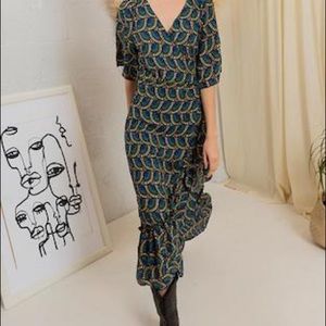 NWT Silk & Salt maxi wrap dress